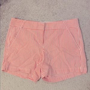 JCrew Coral Seersucker Shorts - Size 8
